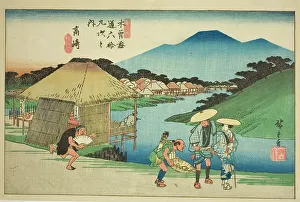 Nakasendo Prints: No. 14: Takasaki, from the series Sixty-nine Stations of the Kisokaido (Kisokaido)
