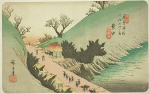 No. 16: Annaka, from the series Sixty-nine Stations of the Kisokaido (Kisokaido... c. 1835/38. Creator: Ando Hiroshige. No. 16: Annaka, from the series Sixty-nine Stations of the Kisokaido (Kisokaido... c. 1835/38)
