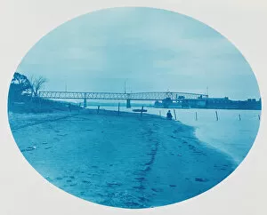 River Mississippi Gallery: No. 185. Chicago, Milwaukee & St. Paul Rail Road Bridge at Hastings, Minnesota, 1885