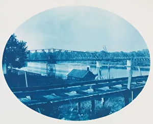 Henry Peter Prints: No. 186. Chicago, Burlington & Northern Rail Road Bridge Across Mouth of St Croix