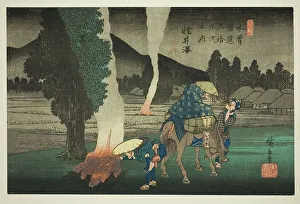 No. 19: Karuizawa, from the series Sixty-nine Stations of the Kisokaido (Kisokaido... c. 1835/38. Creator: Ando Hiroshige. No. 19: Karuizawa, from the series Sixty-nine Stations of the Kisokaido (Kisokaido... c. 1835/38)