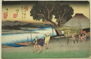 Nakasendo Prints: No. 24: Shionata, from the series Sixty-nine Stations of the Kisokaido (Kisokaido)