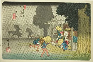 No. 40: Suhara, from the series Sixty-nine Stations of the Kisokaido (Kisokaido...c. 1835/38. Creator: Ando Hiroshige. No. 40: Suhara, from the series Sixty-nine Stations of the Kisokaido (Kisokaido...c. 1835/38. Creator: Ando Hiroshige)