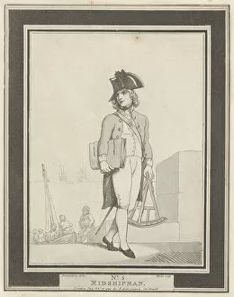 Naval Uniform Gallery: No. 5: Midshipman, February 15, 1799. Creator: Henri Merke