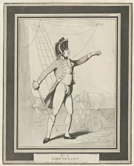 Naval Uniform Gallery: No. 7: Lieutenant, February 15, 1799. Creator: Henri Merke