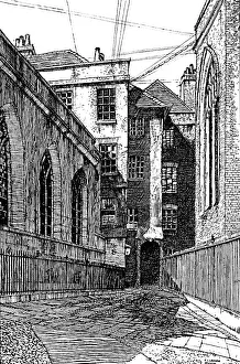 Cliffords Inn Gallery: No. 8, Cliffords Inn, and Hall on Left, 1903