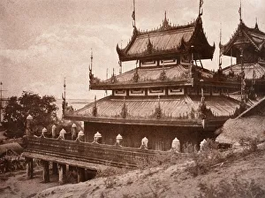 Myanmar Prints: No. 8. Ye-nan-gyoung [Yenangyaung]. Kyoung. 1855. Creator: Captain Linnaeus Tripe