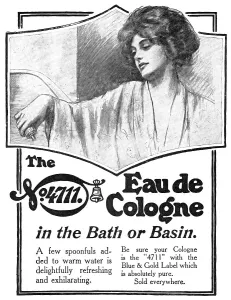 Cologne Prints: The No.4711 Eau de Cologne - in the Bath or Basin, 1909. Creator: Unknown