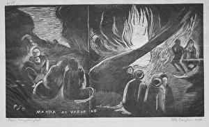 Noa Noa; The Devil Speaks (Mahna No Varua Ino), 1893-94. Creator: Paul Gauguin (French, 1848-1903)