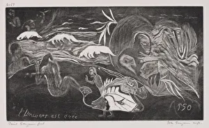 Noa Noa: LUnivers est cree (The Universe is Created), 1893-94. Creator: Paul Gauguin