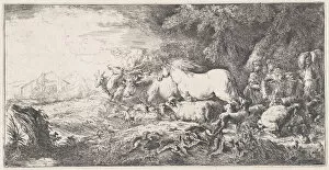 Noah and the animals entering the ark, ca. 1650-55. Creator