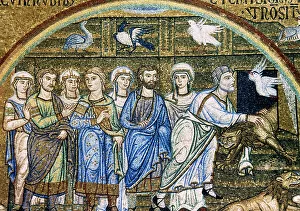 Noah freeing the animals from the ark, Saint Mark's Basilica, Venice, Italy, 12th-14th century. Creator: Unknown