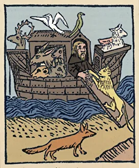 Caxton Collection: Noahs Ark, 1483, (1947). Artist: William Caxton