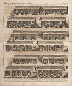 Kircher Prints: Noah's Ark (Arca Noe), 1675