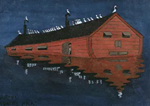 Deluge Prints: Noah's Ark. Creator: Ivar Arosenius