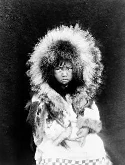 Eskimo Prints: Noatak child, three-quarter length portrait