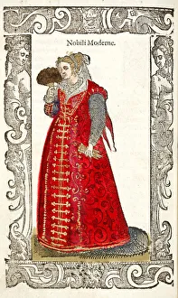 Fashion Accessories Prints: Nobili Moderne. From: De gli habiti antichi et moderni