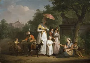 Destitution Gallery: A Noble Family Distributing Alms in a Park, 1793