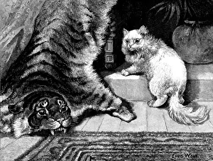 Relative Prints: My Noble Kinsman, 1890. Creator: Louis Wain
