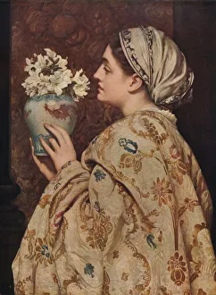 Baron Leighton Collection: A Noble Lady of Venice, 1866, (c1915). Artist: Frederic Leighton