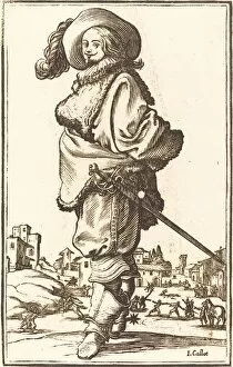 Callot Jacques Collection: Noble Man with Fur Plastron. Creator: Unknown