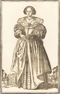 Noble Woman with Fan. Creator: Unknown