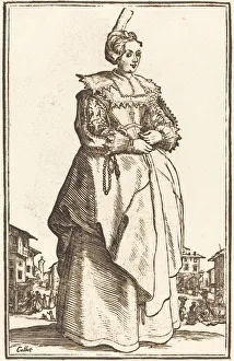 Noble Woman with a Small Hat. Creator: Unknown Noble Woman with a Small Hat. Creator: Unknown