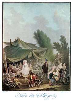 Noce de Village, 18th century (1910).Artist: Descourtis