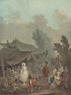 Bridegroom Gallery: Noce de Village (Village Wedding), 1785. Creator: Charles-Melchior Descourtis