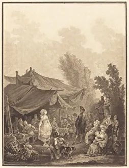 Noce de Village (Village Wedding), 1785. Creator: Charles-Melchior Descourtis