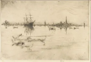 Etching And Drypoint On Paper Prints: Nocturne, 1879-1880. Creator: James Abbott McNeill Whistler