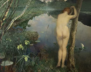 Eilif Peterssen Prints: Nocturne, 1887. Creator: Eilif Peterssen