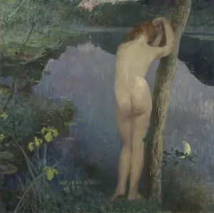Eilif Peterssen Prints: Nocturne, 1887. Creator: Eilif Peterssen