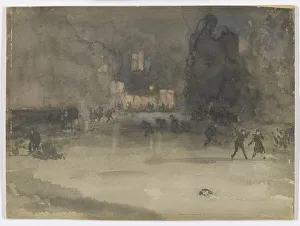 Nocturne: Amsterdam in Winter, 1882. Creator: James Abbott McNeill Whistler Nocturne: Amsterdam in Winter, 1882. Creator: James Abbott McNeill Whistler