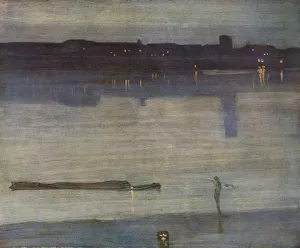 Chelsea Prints: Nocturne in Blue and Green, 1870. Creator: James Abbott McNeill Whistler (1834-1903)