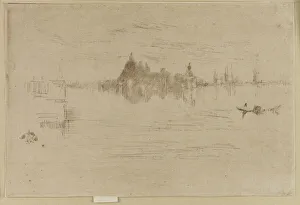 Santa Salute Prints: Nocturne: Salute, 1879-1880. Creator: James Abbott McNeill Whistler