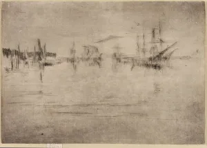 Nocturne Shipping, 1879-1880. Creator: James Abbott McNeill Whistler
