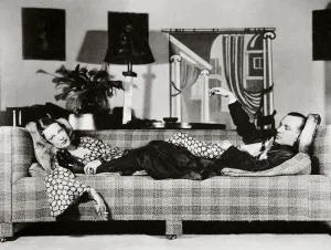 Noel Prints: Noel Coward and Gertrude Lawrence in a scene from Private Lives, New York, USA, 1931