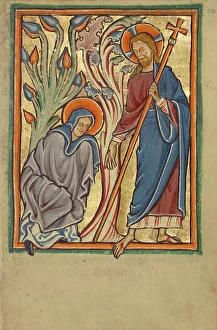 Illumination Painting Prints: Noli me Tangere, about 1190-1200. Creator: Unknown