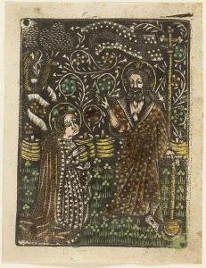 Block Book Prints: Noli me Tangere, 1460-65. Creator: Unknown