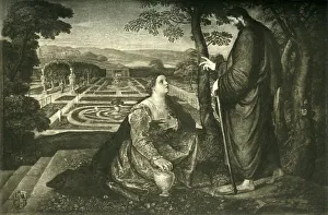 Lambert Prints: Noli me tangere, 1548-1560, (1908). Creator: Dujardin