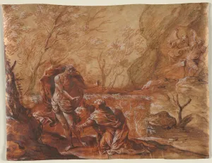 Heightened With White Gouache Prints: Noli Me Tangere, 1600s. Creator: Anonymous