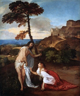 Faithfulness Gallery: Noli Me Tangere, c1514. Artist: Titian