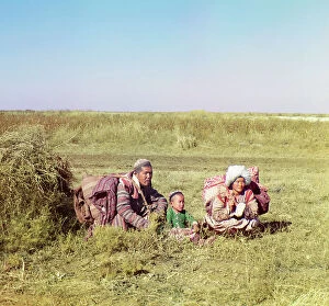 Travellers Collection: Nomadic Kirghiz, Golodnaia Steppe, between 1905 and 1915. Creator