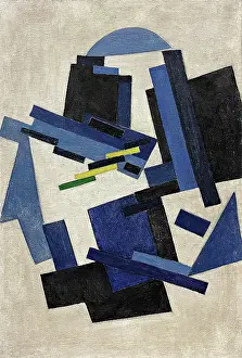 Cubo Futurism Prints: Non-Objective Composition, c1916. Creator: Rozanova, Olga Vladimirovna (1886-1918)