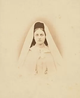 Countess Virginia Oldoini Verasis Di Castiglione Gallery: Nonne blanche (tete), 1860s. Creator: Pierre-Louis Pierson