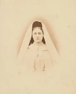 Nonne blanche (tete), 1860s. Creator: Pierre-Louis Pierson