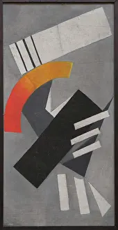Cubo Futurism Prints: Nonrepresentational Composition on a gray background