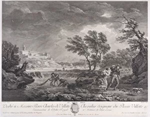 Fisherfolk Gallery: Noon, ca. 1770. Creator: Jacques Aliamet