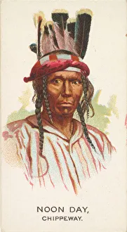 Chippeway Prints: Noon Day, Chippeway, from the American Indian Chiefs series (N2) for Allen &amp